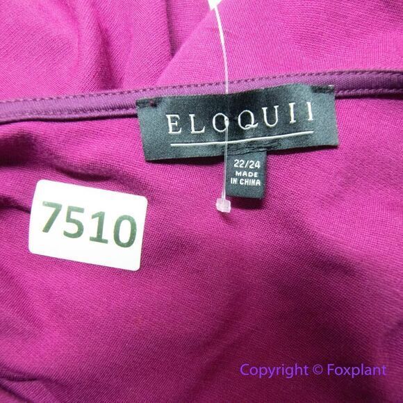 New! Eloquii Knotted Back Easy Long Sleeve‎ Dress. size 22/24 - Picture 12 of 14